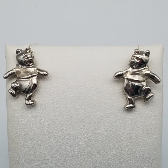 Disney Jewelry - Disney Winnie the Pooh Silver Stud Earrings